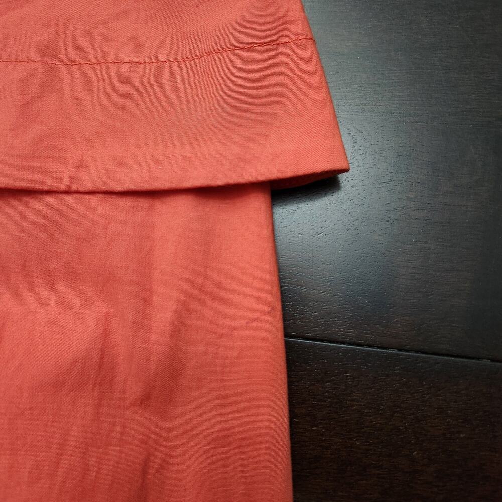 NWT Maeve Anthropologie Corset Top Midi Orange Dress Size 8 - Picture 5 of 9